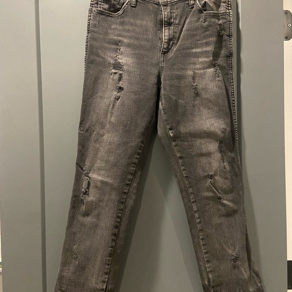 Lucky Brand black denim. High rise tomboy 4/27 - Picture 4 of 4